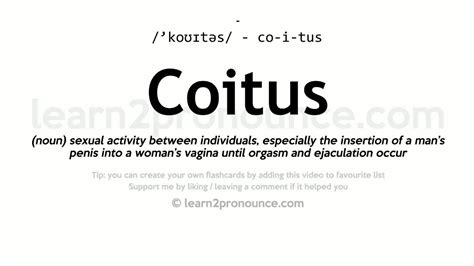 coitus definition